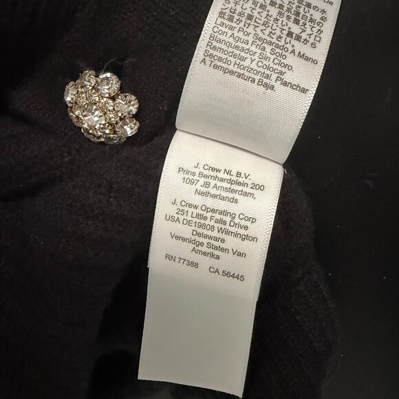 J.Crew Cashmere Fair Isle Cardigan Sweater Jewel Buttons XS - Picture 12 of 12